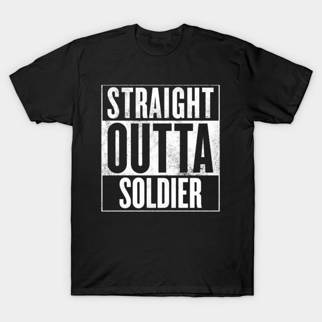 Straight Outta Soldier - Final Fantasy VII T-Shirt by thethirddriv3r